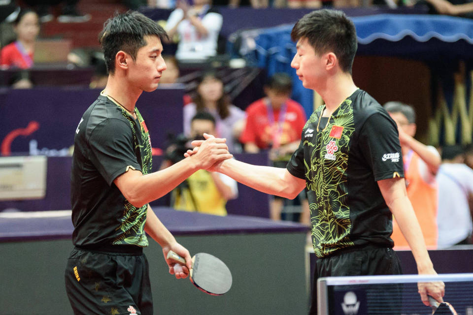 日本队鏖战奥地利队，张继科刷新纪录